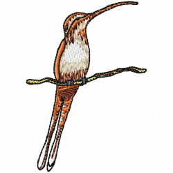 Hummingbirds Embroidery Design 6
